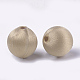 Polyester Thread Fabric Covered Beads WOVE-T007-14mm-16-2