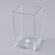 プラスチックキャンドル型  キャンドル作りツール用  四角形  透明  57x57x92mm  インナーサイズ：約50x50mm AJEW-WH0021-77I-1