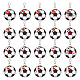 Porte-clés pendentif en acrylique et alliage émaillé imprimé sur le thème du football KEYC-AB00046-1