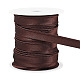 ベネクリエイト 25m フラットサテンパイピングリボン  チャイナドレス用のコットンリボン  衣類の装飾  ブラウン  1/2インチ（11.5mm）  約27.34ヤード（25m）/ロール OCOR-BC0006-31B-1