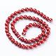 Brins de perles rondes en jaspe rouge naturel de qualité ab + GSR6mmC011-3