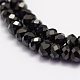 Natural Black Spinel Beads Beads Strands G-F460-19-3