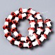 Handmade Porcelain Ceramic Beads Strands PORC-T006-05G-2