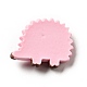 漫画の動物の不透明樹脂デコデンカボション  ハリネズミ  ピンク  他の動物  19.5x25x8mm RESI-B012-07C-2