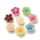 Handmade Polymer Clay Flower Beads CLAY-S089-16-1