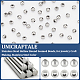 Unicraftale 1000 Uds 304 cuentas redondas huecas de acero inoxidable con costura STAS-UN0050-64-5