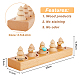 SUPERFINDINGS 1 Set with 5Pcs Cones Burlywood Wooden Finger Ring Stand Wooden Ring Display Stand Ring Holder Showcase Display Stand for Ring Organizer Jewelry Show Storage RDIS-WH0011-24-2