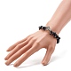 Natürliches und synthetisches Stretch-Armband mit gemischten Edelsteinen für Männer und Frauen BJEW-JB06706-4