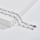 Fabricación de collar de cadena de clip de papel ovalado redondo de latón MAK-CA0001-02P-4