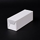 厚紙紙のギフトボックス  クッキー用  グッズ  ギフトストレージ  長方形  ホワイト  4x4x12cm CON-C019-02D-4