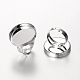 Ottone anello cuscino regolabile impostazione componenti per la produzione di gioielli KK-J181-27P-1