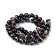 Natural Striped Agate/Banded Agate Beads Strands G-S259-04A-4mm-2