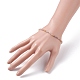 3mm Natural Moonstone Beads Stretch Bracelet for Girl Women BJEW-JB07284-02-3