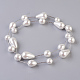 Shell Pearl Necklaces NJEW-P232-E-4