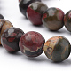 Jaspe policromado natural/piedra picasso/hilos de cuentas de jaspe picasso G-Q462-86-6mm-3