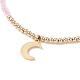 Conjunto de collares con colgante de estrella y luna para mujeres adolescentes NJEW-JN03738-05-9