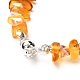 Bracelet en perles de verre et pierre naturelle pour fille femme BJEW-JB06874-5