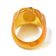 Bague acrylique ovale couleur bonbon RJEW-S045-131-4