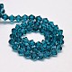 Imitate Austrian Crystal Bicone Glass Beads Strands GLAA-F029-5x5mm-01-2