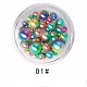 Abs de plástico imitación perla uñas decoraciones del arte MRMJ-T010-072A-2