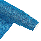 スパンコールイミテーションレザー生地  衣類用アクセサリー  ブルー  135x30x0.08cm DIY-WH0221-26C-2