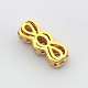 Hollow Brass Micro Pave Cubic Zirconia Bead Spacers ZIRC-N002-81M-3