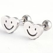 Серьги-штанги для хрящей из нержавеющей стали 201 EJEW-R147-25