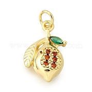 Латунные микро проложить кубического циркония подвески KK-F896-03A-G
