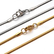 Ожерелья из змеиных цепей из нержавеющей стали 304 NJEW-O058-25
