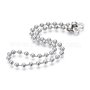 Железные круглые шариковые цепи с бусинками MAK-N034-006A-P
