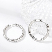 Фурнитура для сережек-колец huggie hoop из нержавеющей стали 201 STAS-F149-33P-A