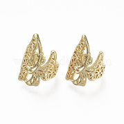 Серьги-манжеты из латуни EJEW-R114-019G-NF