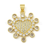 Подвески из кубического циркония с покрытием из латуни KK-U029-07G