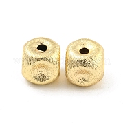 Brass Textured Beads KK-P258-04B-G