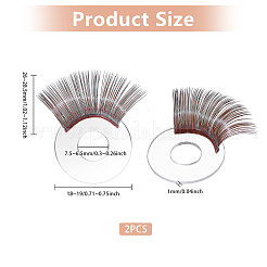 12 Stück Acryl-Bastelwimpern&nbsp;DIY-CA0006-88B-02