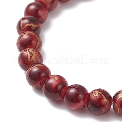 2 комплект круглых браслетов из стеклянных бусин&nbsp;BJEW-JB12652