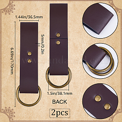 Accesorios de cinturón de cuero de imitación pu&nbsp;LS-AJEW-WH0060-06KCG