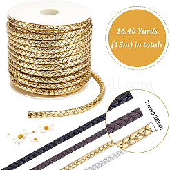 Плетеный шнур из искусственной кожи&nbsp;WL-WH0003-14B