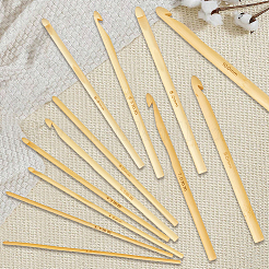 12 Stück karbonisierte Bambus-Stricknadeln&nbsp;DIY-CL0001-65