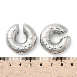 Orecchini a polsino a forma di C in acciaio inossidabile 304 per donna&nbsp;EJEW-M068-07P