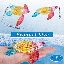 Figurines de tortues de mer en quartz naturel&nbsp;DJEW-WH20006-03