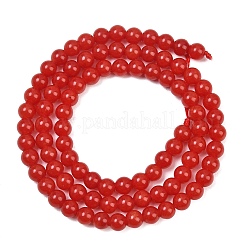 Naturali tinti giada bianca fili di perline&nbsp;GG-CBAEB22-B01-4mm-06