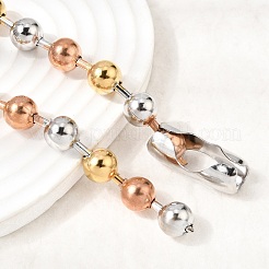 Collane con catene a sfere in acciaio inossidabile 304 per unisex&nbsp;NJEW-K305-01A