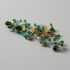 Pettini per capelli con strass in lega da sposa&nbsp;FIND-WH0011-35