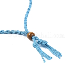 Realizzazione di collane con cursore a forma di sacchetto macramè vuoto con cordoncino cerato intrecciato&nbsp;FIND-C061-01D