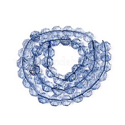 Trasparente perle di vetro crackle fili&nbsp;GLAA-Q108-03A-10