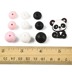 40шт 10 стиля силиконовые бусины&nbsp;SIL-FS0001-27C