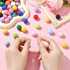 Прорезиненные стиль непрозрачной акриловые бусины&nbsp;MACR-CJC0009-02A