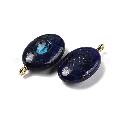 Gefärbte natürliche Lapislazuli- und Zirkonia-Anhänger&nbsp;G-Z076-01G-08