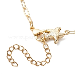 Armbandherstellung aus Seesterngliederkette aus Edelstahl 304 und Büroklammerkette aus Messing&nbsp;AJEW-JB01590